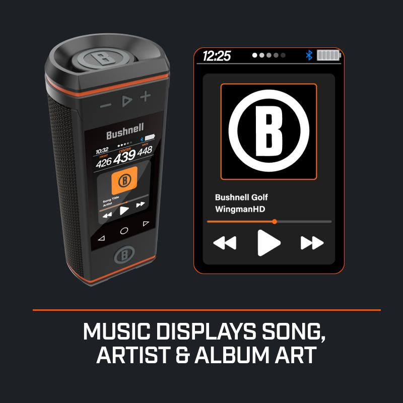 Bushnell Wingman HD: 3.5” Color HD Touchscreen & 360˚ Premium Audio for Clear Visuals and Audible Distances