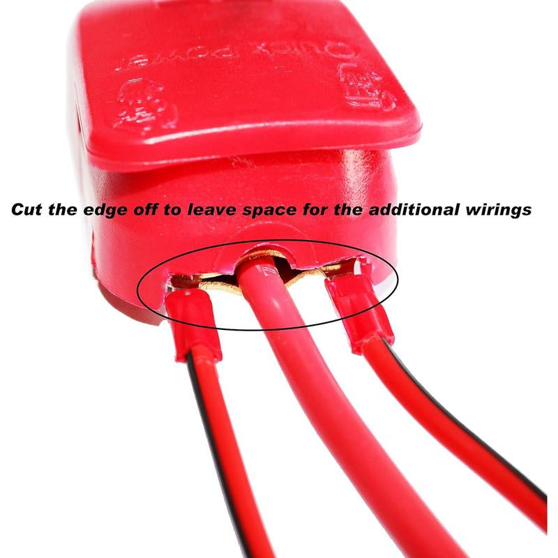 12V Universal Quick Release Battery Terminal Connectors – Top Post Battery Clamps with Red (+) & Blue (–) Covers, Positive & Negative for Car, Van, Caravan & Motorhome