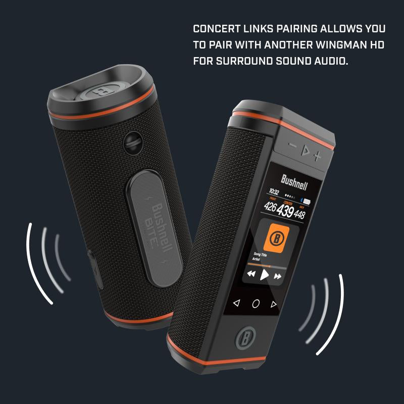 Bushnell Wingman HD: 3.5” Color HD Touchscreen & 360˚ Premium Audio for Clear Visuals and Audible Distances