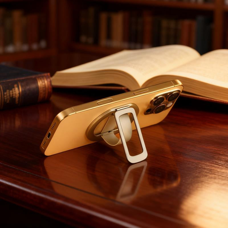 2026 New Release: Foldable Silicone Wristlet Design Phone Stand - Ultra-Compact, Travel-Ready, 360° Rotatable Desktop Holder