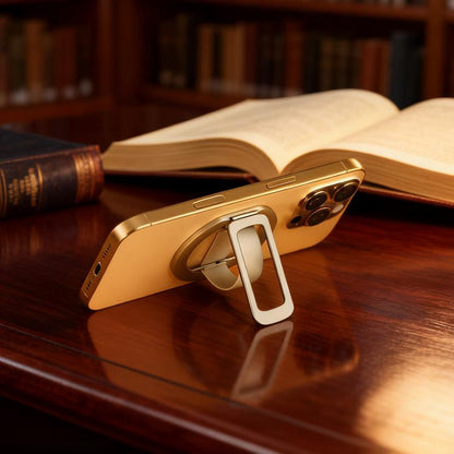 2026 New Release: Foldable Silicone Wristlet Design Phone Stand - Ultra-Compact, Travel-Ready, 360° Rotatable Desktop Holder