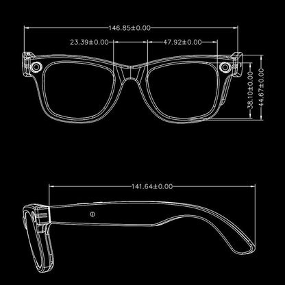 Ai Wireless Smart Glasses with Camera, Real-Time Translation, Bluetooth-Compatible Audio, Long Battery Life, Ip65 Waterproof, Travel Sports Outdoor Use