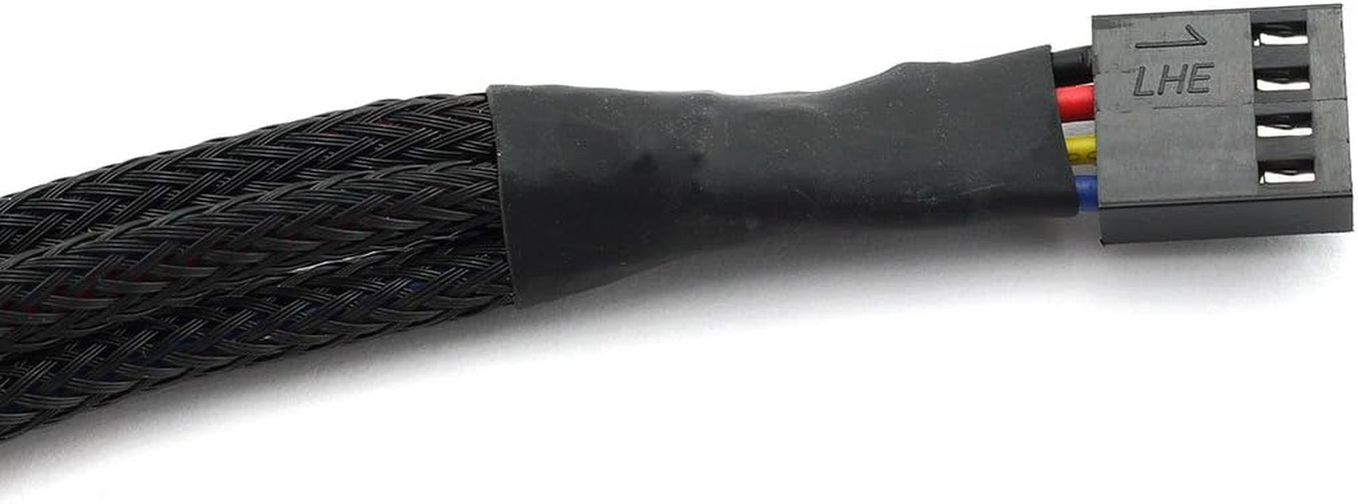 4Pin 1 to 3 Ways PWM Fan Splitter Cable - Black Sleeved Fan Power Extension - 27Cm/10.5 Inches